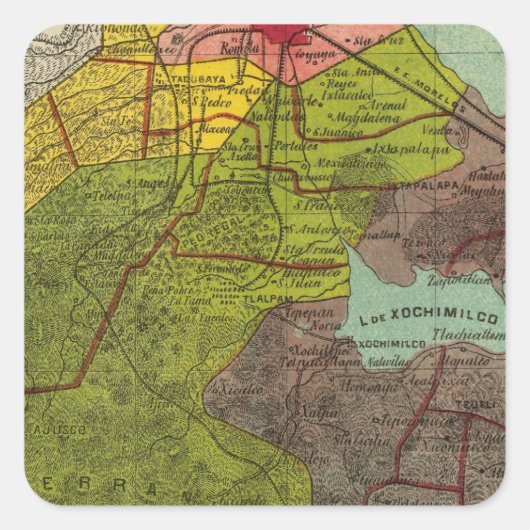 メキシコ，ディストリート連邦2 スクエアシール (正面)