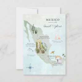 メキシコ | デスティネーション・ウェディング(行先結婚式)旅程地図