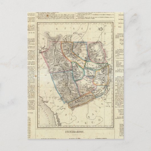 メキシコ，デュランゴ ポストカード (正面)