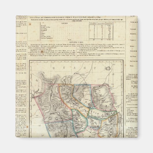 メキシコ，デュランゴ マグネット (正面)