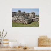 メキシコ、トゥルム、マヤ遺跡 ポスター (キッチン)