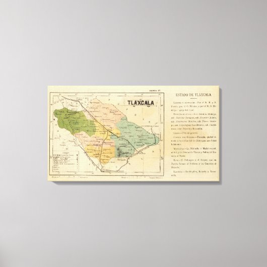 メキシコ，トラスカラ キャンバスプリント (正面)