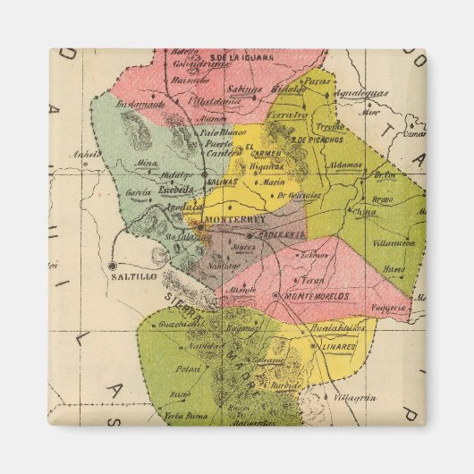 メキシコ，ヌエボレオン マグネット (正面)