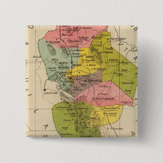 メキシコ，ヌエボレオン 缶バッジ (正面)