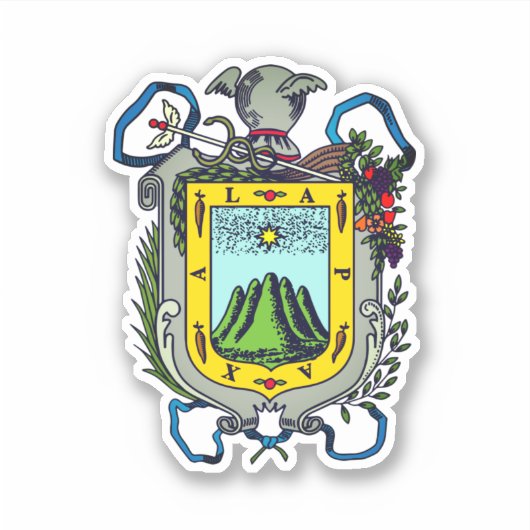 メキシコ ハラパの紋章 シール (正面)
