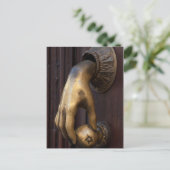 メキシコ、ハンドドアノッカーのクローズアップ ポストカード (スタンド正面)