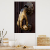 メキシコ，ハンドドアノッカー近く ポスター (キッチン)