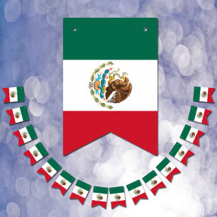メキシコ バナー, メキシコ国旗 パーティー/ウェディング バンティングフラッグ