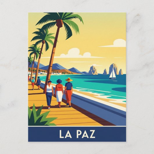 メキシコ・バハ・カリフォルニア・スルのラ・パス ポストカード (正面)
