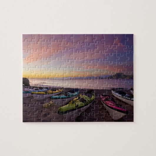 メキシコ、バハ、コルテス海。シーカヤックと ジグソーパズル (横)