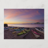 メキシコ, バハ, コルテス海. シーカヤックと ポストカード (正面)