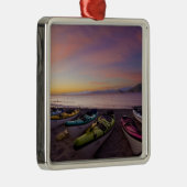 メキシコ、バハ、コルテス海。シーカヤックと メタルオーナメント (右)