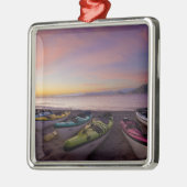 メキシコ、バハ、コルテス海。シーカヤックと メタルオーナメント (左)