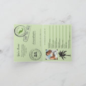 メキシコ パスポート 結婚式招待状 招待状 (内部)