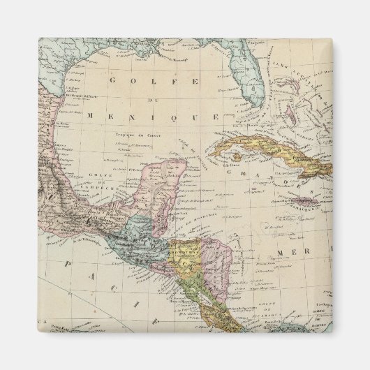 メキシコ、パナマ、中央アメリカ マグネット (正面)