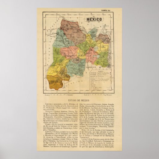 メキシコ，ヒダルゴ ポスター (正面)