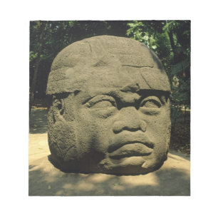メキシコ ビジャエルモサ オルメカ文明 巨大な頭部像 ラ・ベンタ ノートパッド