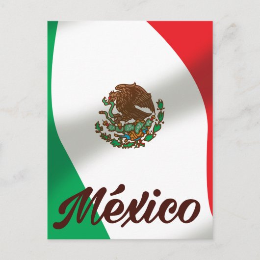 メキシコ ビンテージスタイルの旅行ポスター ポストカード (正面)