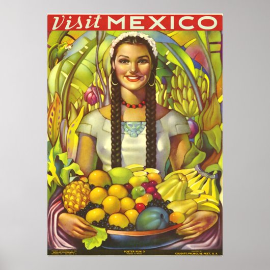 メキシコ ビンテージポスター ポスター (正面)