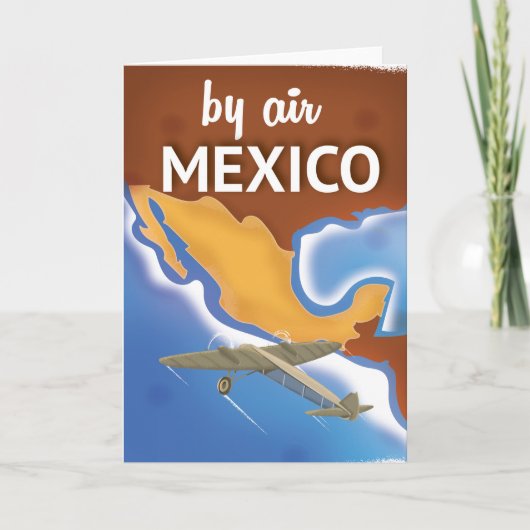 メキシコ ビンテージ 旅行 ポスター シーズンカード (正面)