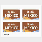 メキシコ ビンテージ 旅行 ポスター 長方形シール (シート)