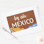 メキシコ ビンテージ 旅行 ポスター 長方形シール (封筒)