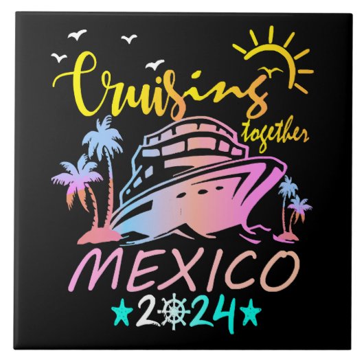 メキシコ ファミリー クルーズ タイル (正面)