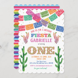 メキシコ、フィエスタファースト誕生日、ガール誕生日 招待状