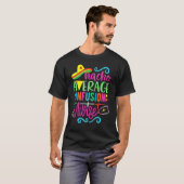 メキシコ フィエスタ シンコ デ マヨ Rn ナチョ 平均 注入 Tシャツ (正面フル)