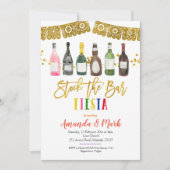 メキシコ・フィエスタ・ストックバー共同カップル・シャワー 招待状 (正面)