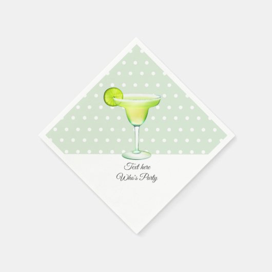 メキシコ、フィエスタ、マーガリータ、メキシコ スタンダードカクテルナプキン (角)