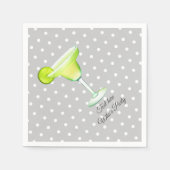 メキシコ、フィエスタ、マーガリータ、メキシコ スタンダードカクテルナプキン (正面)