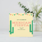 メキシコ・フィエスタ・リハーサル・ディナー・サボテン・フローラ 招待状 (スタンド正面)