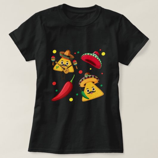 メキシコ・フィエスタ 女性用Tシャツ Tシャツ (デザイン正面)