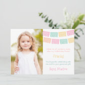 メキシコ·フカラフルィエスタ誕生日パーティーの写真 サンキューカード (スタンド正面)