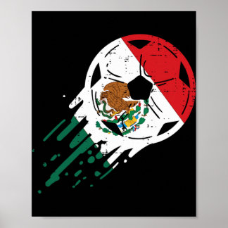 メキシコ フラッグ サッカー メキシコ サッカー ファン メンズ レディース ポスター