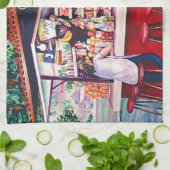 メキシコ，フードスタンド キッチンタオル (折り畳み)