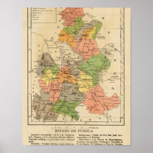 メキシコ，プエブラ ポスター (正面)