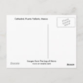 メキシコ,プエルト・バラルタ大聖堂 ポストカード (裏面)