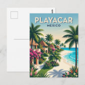 メキシコ プラヤカル ポストカード (正面/裏面)