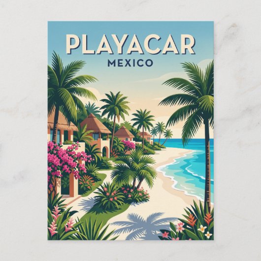 メキシコ プラヤカル ポストカード (正面)