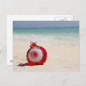 メキシコ、プラヤデルカルメン、クリスマスデコレーション シーズンポストカード (正面/裏面)