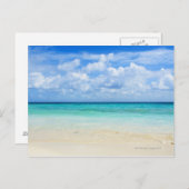 メキシコ、プラヤデルカルメン、熱帯ビーチ ポストカード (正面/裏面)