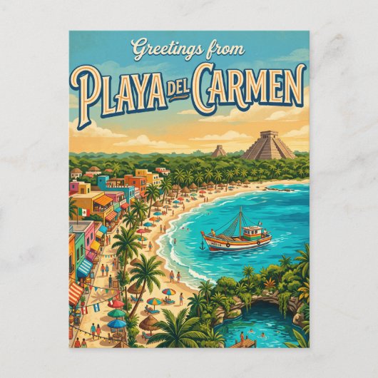 メキシコ プラヤ デル カルメン ポストカード (正面)