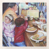 メキシコ,プレザントピクニック ガラスコースター (正面)