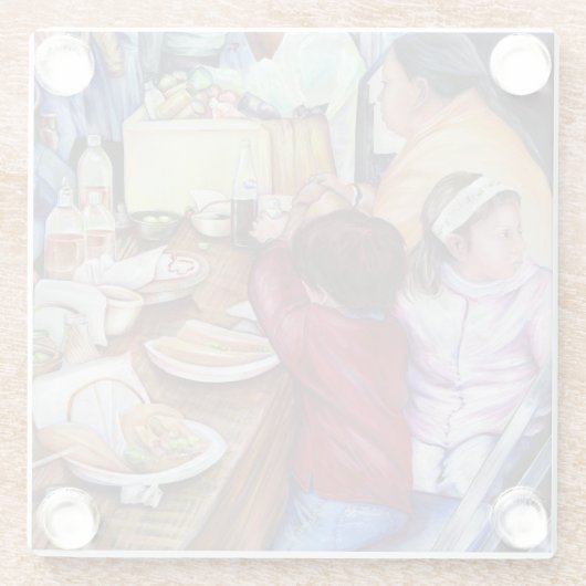 メキシコ,プレザントピクニック ガラスコースター (裏面)