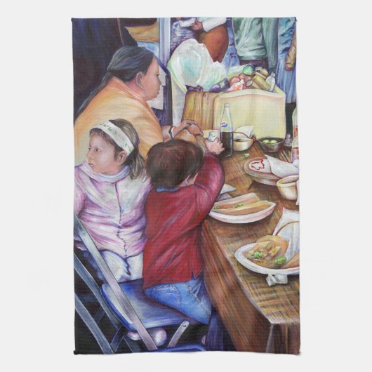 メキシコ，プレザントピクニック キッチンタオル (縦)