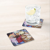 メキシコ，プレザントピクニック スクエアペーパーコースター (インサイチュ)