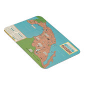 メキシコ – ヘッドライン – フォーカス壁マップ マグネット (右側)