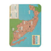 メキシコ – ヘッドライン – フォーカス壁マップ マグネット (縦)